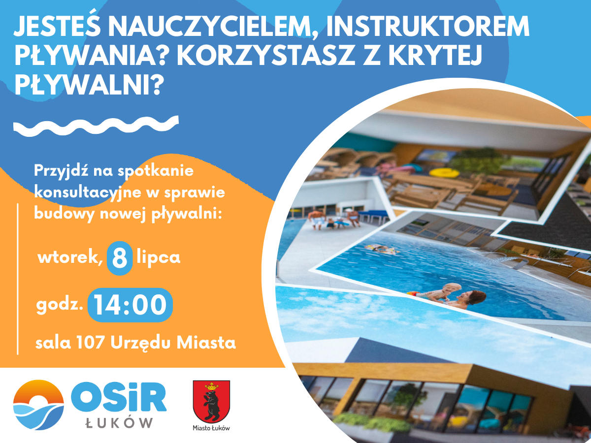 Porozmawiajmy o nowej pływalni - spotkanie dla instruktorów