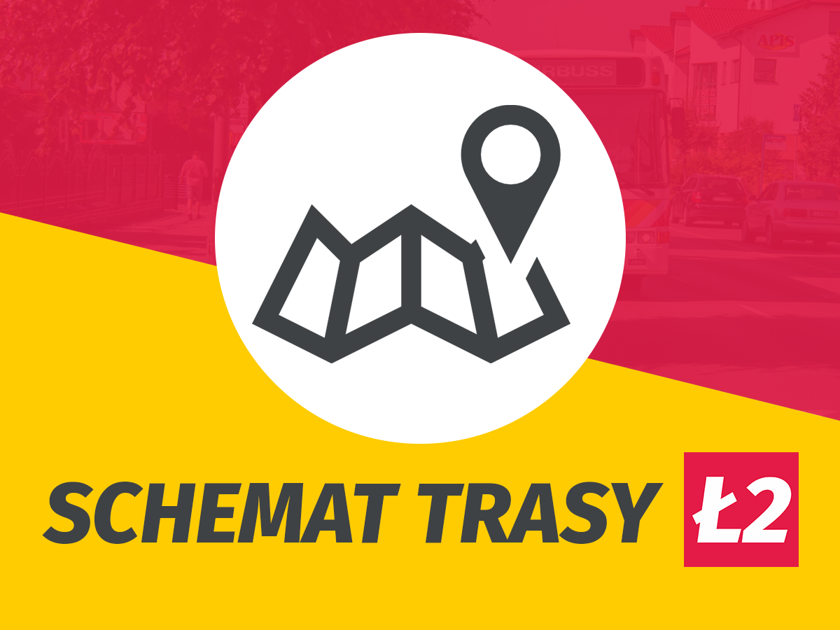 Komunikacja miejska: schemat linii Ł2
